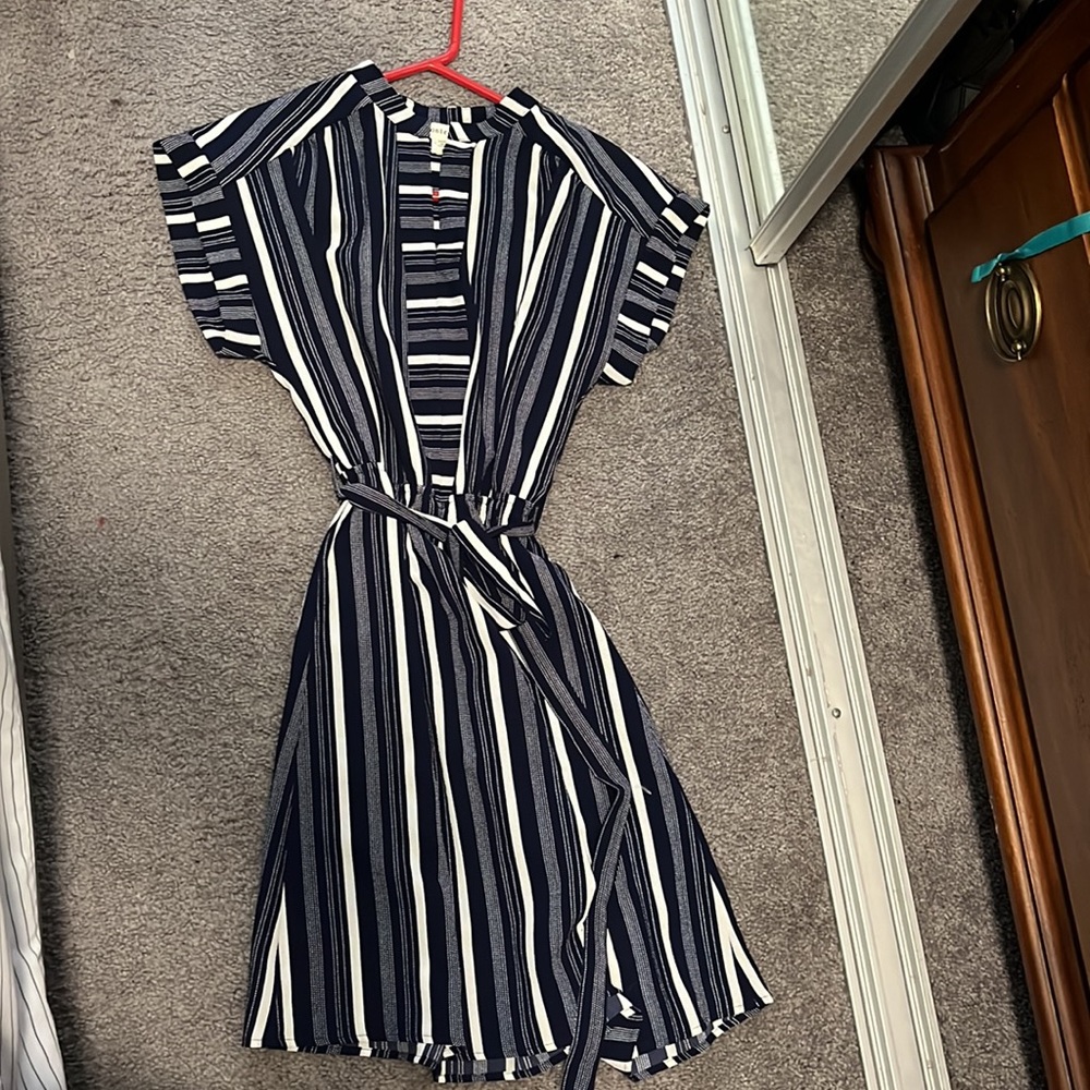 Blue Striped Dress
